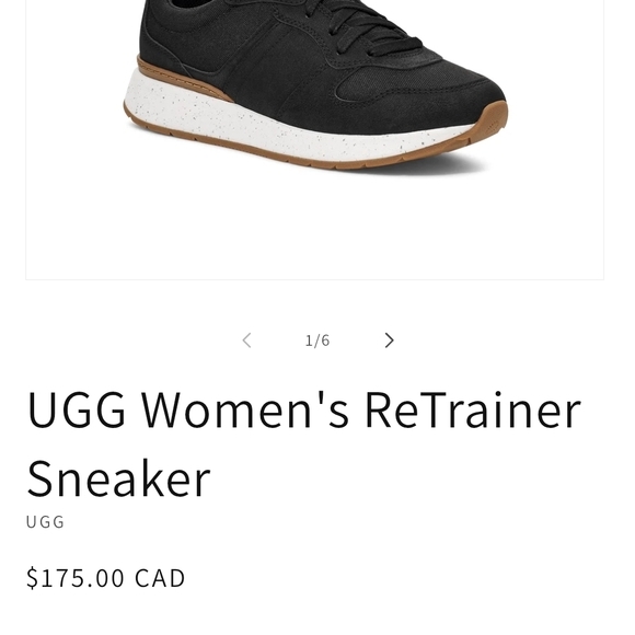 UGG Black ReTrainer Go Anywhere Sneakers 9.5 Excellent Condition & Comfortable - Picture 5 of 16